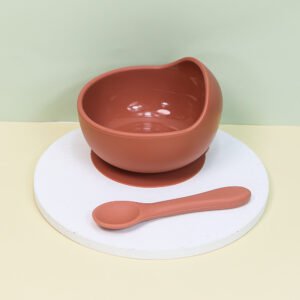 Silicone suction bowl